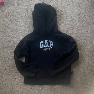 GAP Kids Black Hoodie with Mickey Mouse